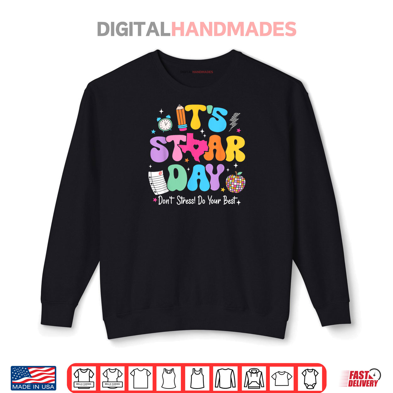 Groovy It’s Staar Day Don’t Stress Do Your Best Test Day Kid Shirt Groovy It’s Staar Day Don’t Stress Do Your Best Test Day Kid Shirt