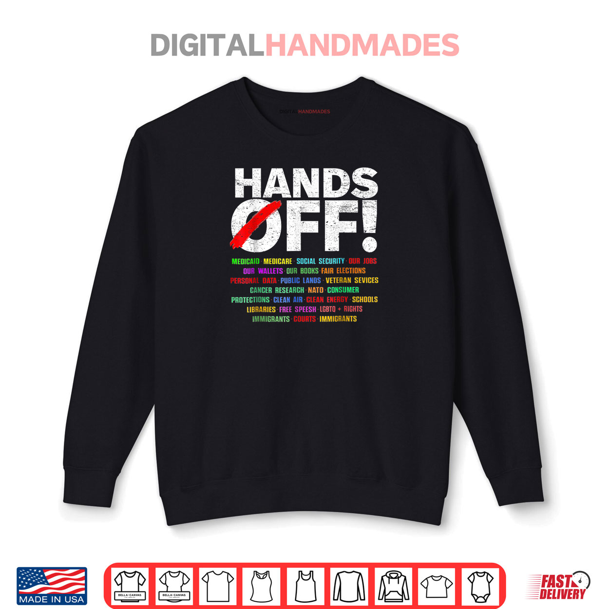 Hands Off Protest for Mens Womens Shirt Hands Off Protest for Mens Womens Shirt