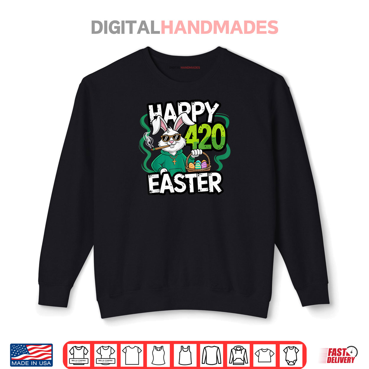 Happy 420 Easter Day Smoking Easter Bunny Shirt Happy 420 Easter Day Smoking Easter Bunny Shirt
