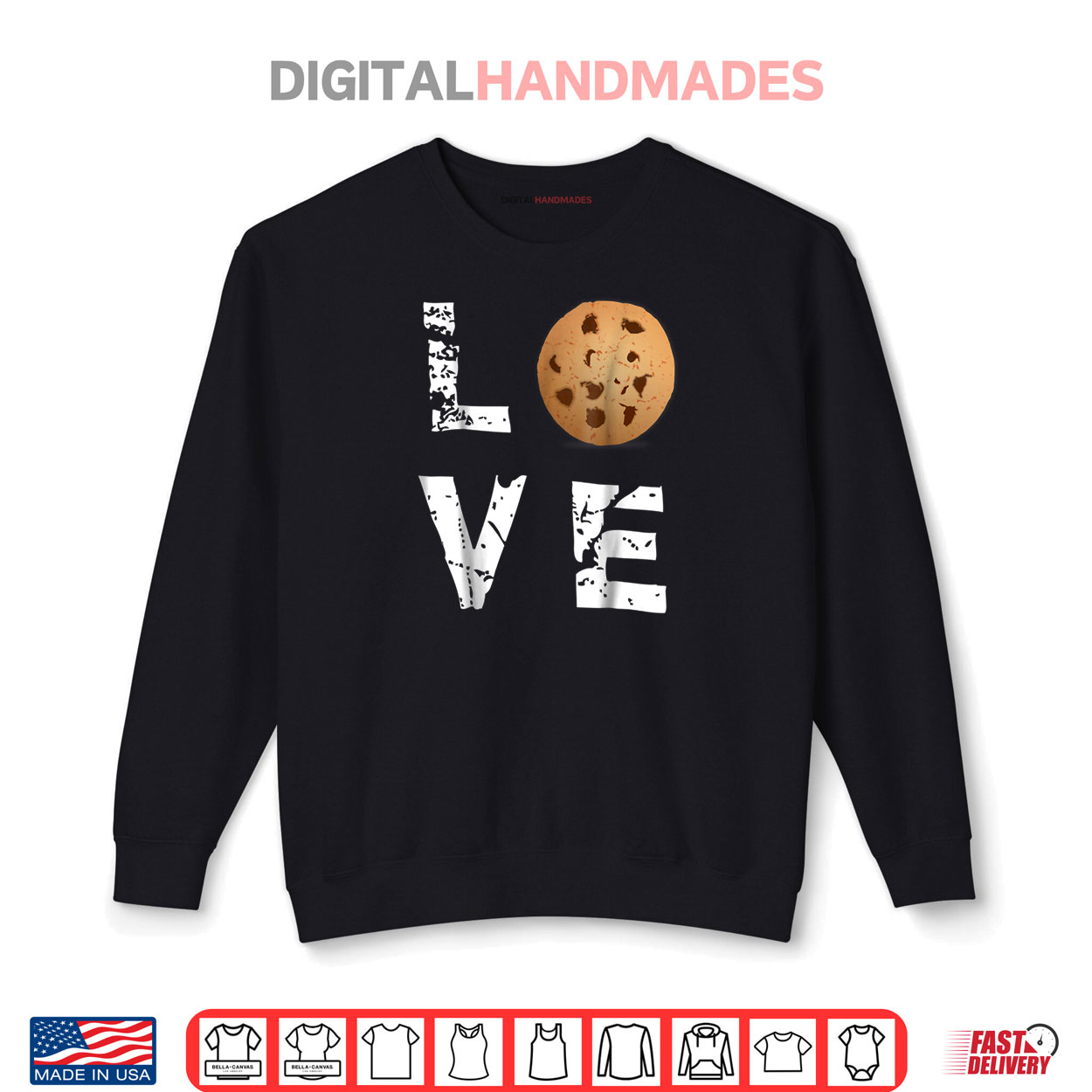 Love Chocolate Chip Cookie Funny Valentine’s Day Shirt Love Chocolate Chip Cookie Funny Valentine’s Day Shirt