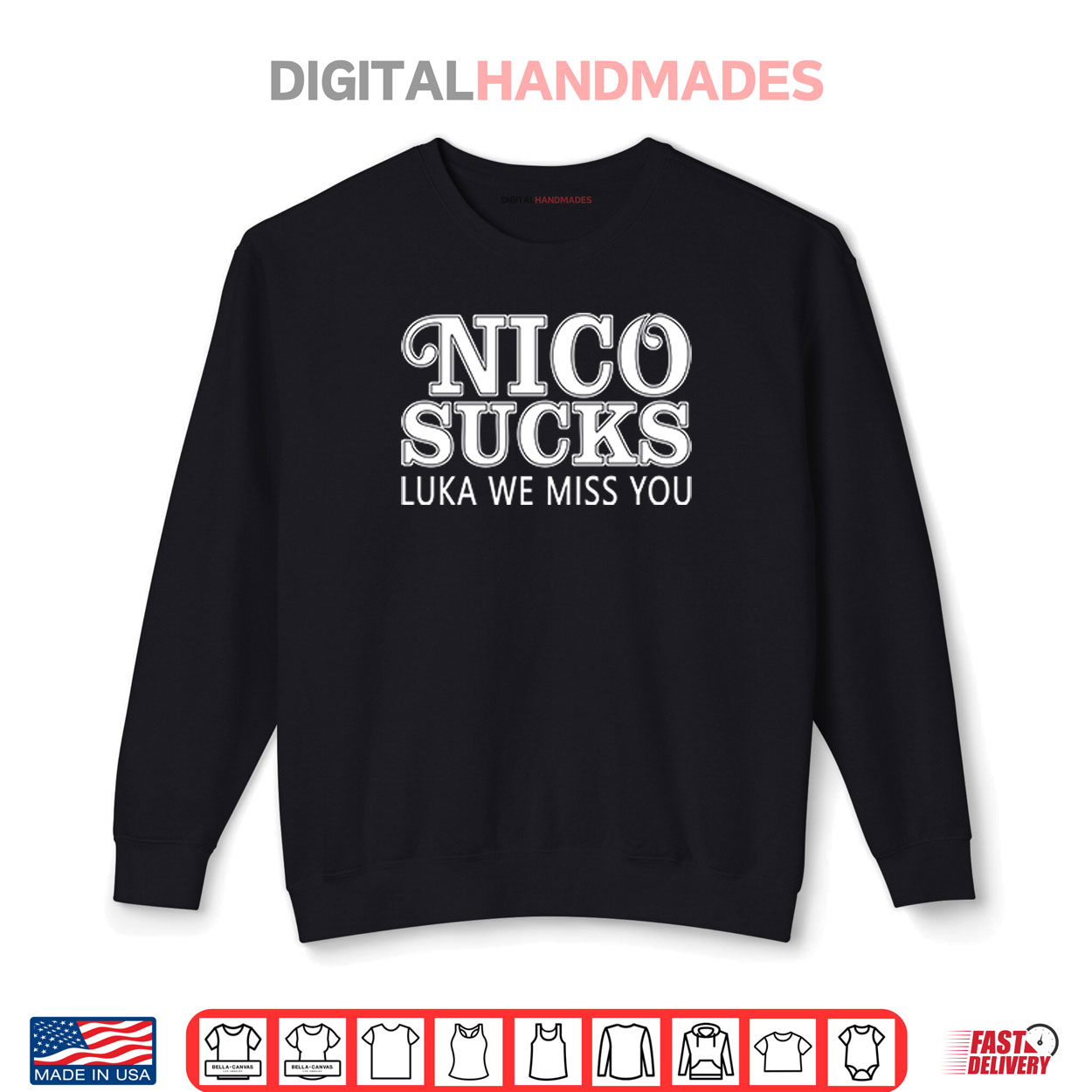 Luka Doncic Nico Sucks Luka We Miss You Shirt Luka Doncic Nico Sucks Luka We Miss You Shirt