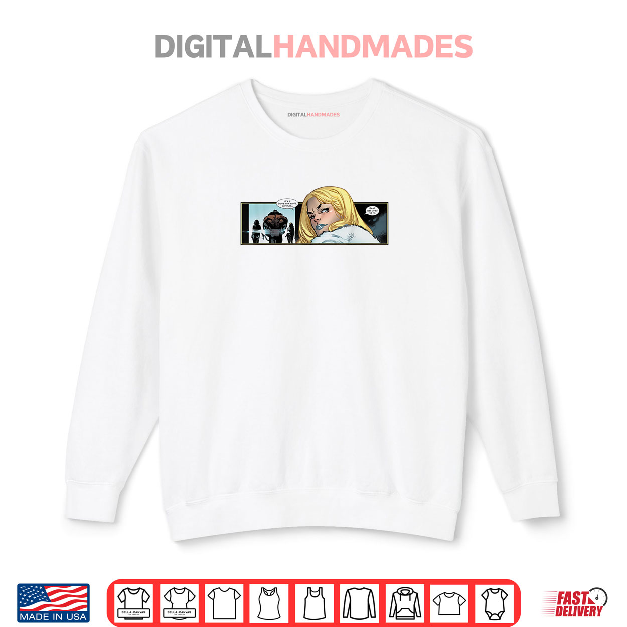 Marvel House of X Emma Frost Brave New World Comic Panel Shirt Marvel House of X Emma Frost Brave New World Comic Panel Shirt