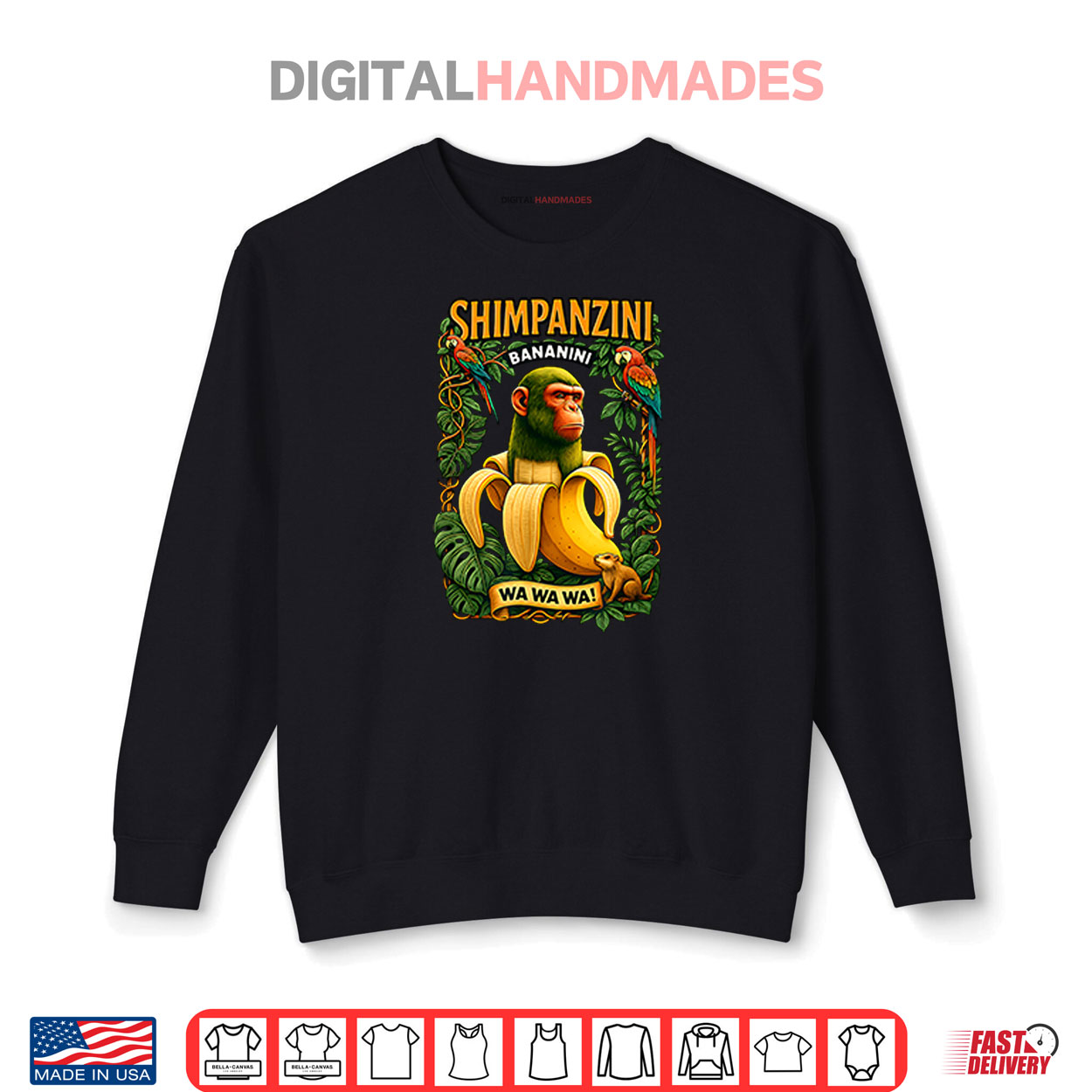 Shimpanzini Bananini Banana Monkey Meme Italian Brainrot Shirt Shimpanzini Bananini Banana Monkey Meme Italian Brainrot Shirt