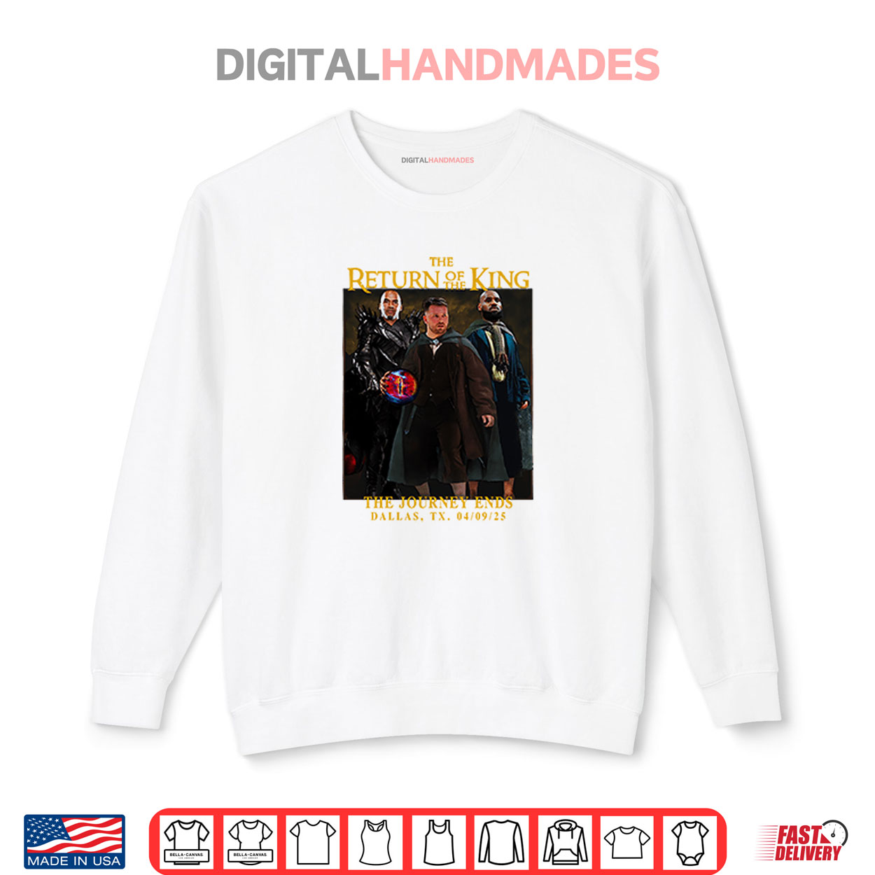 The Return Of The King The Journey Ends Dallas Shirt The Return Of The King The Journey Ends Dallas Shirt