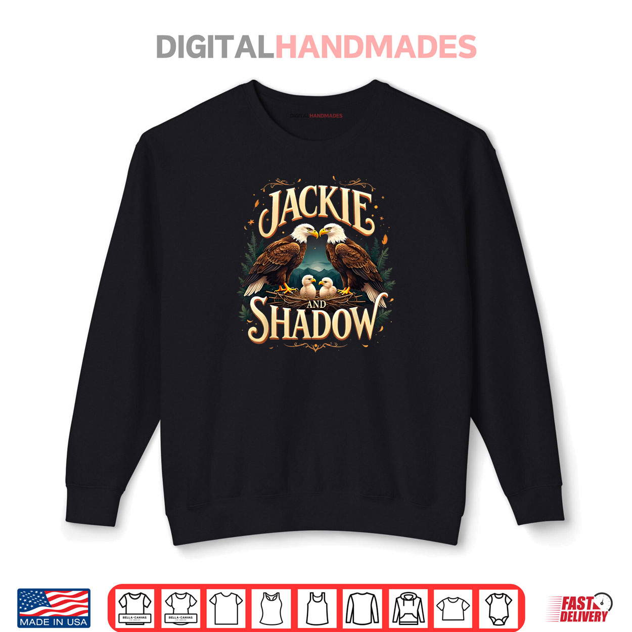 Vintage Jackie and Shadow Bald Eagle Family Shirt Vintage Jackie and Shadow Bald Eagle Family Shirt