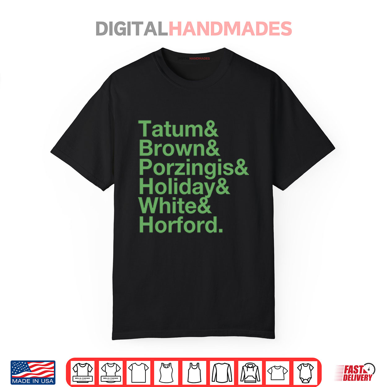 Tatum Brown Porzingis Holiday White Horford Boston Celtics Shirt Tatum Brown Porzingis Holiday White Horford Boston Celtics Shirt