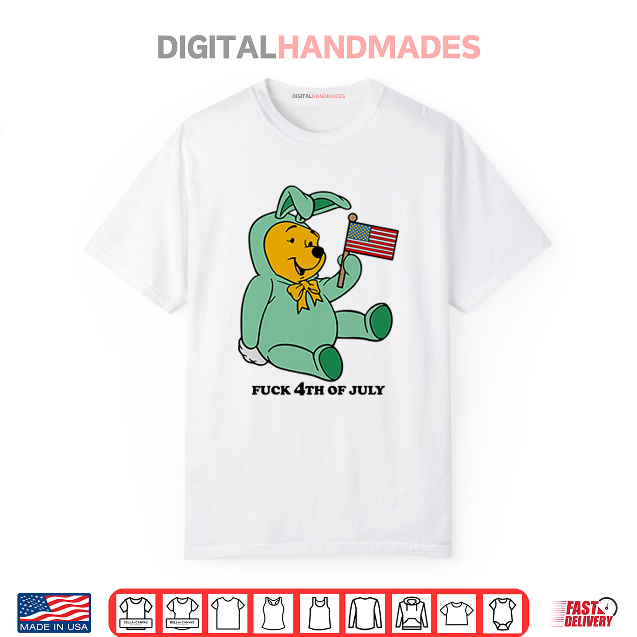 Winnie The Pooh Fuck 4th Of July Shirt Winnie The Pooh Fuck 4th Of July Shirt