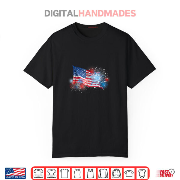 4th Of July Red White And Blue Fireworks Show Shirt