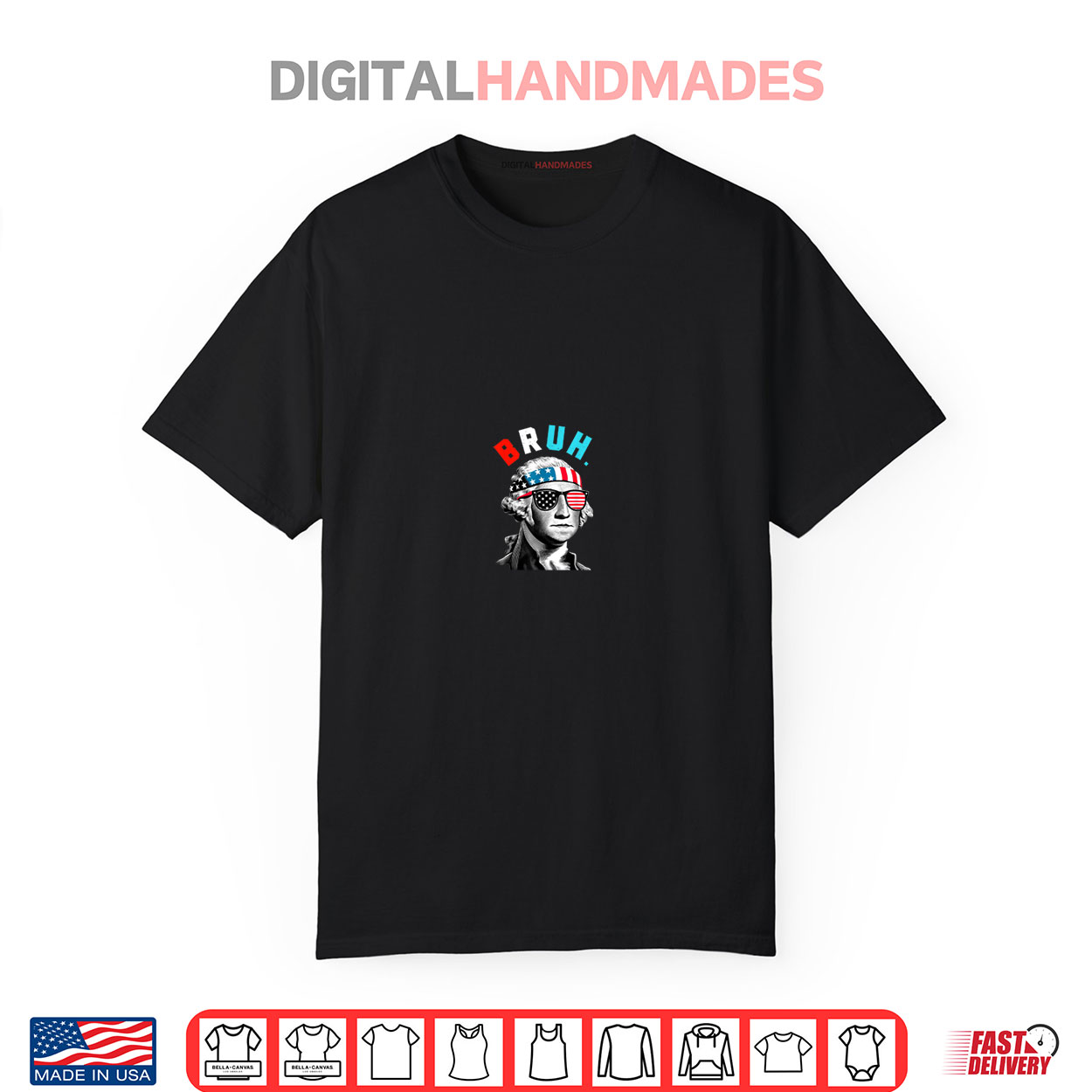 4th of July 2024 George Washington Bruh Shirt