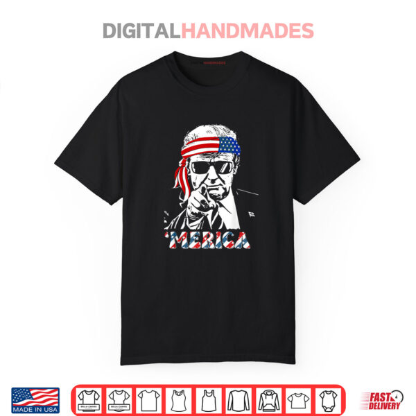 AMERICA TRUMP Happy 4th Of July Trump American Flag Shirt