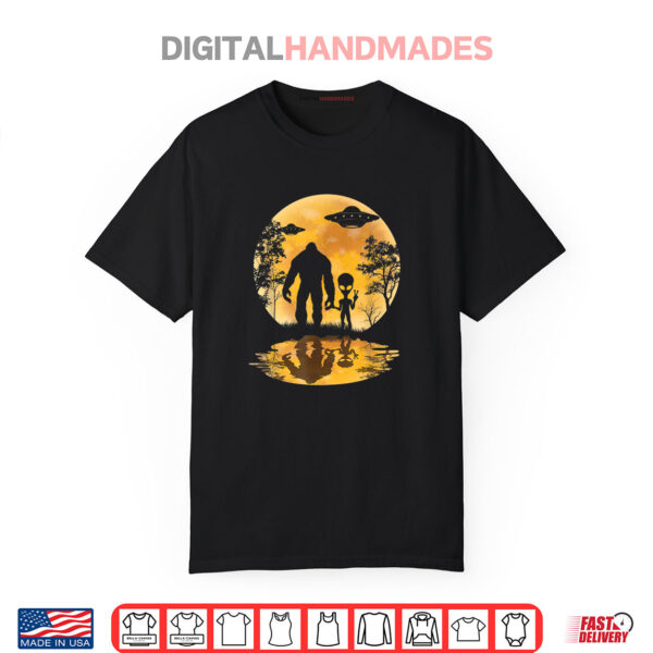 Alien Bigfoot Moon Sasquatch UFO Extraterrestrial Shirt