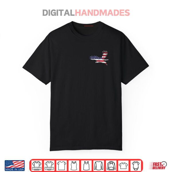 Bald Eagle US Flag Pocket 4th Of July Shirt