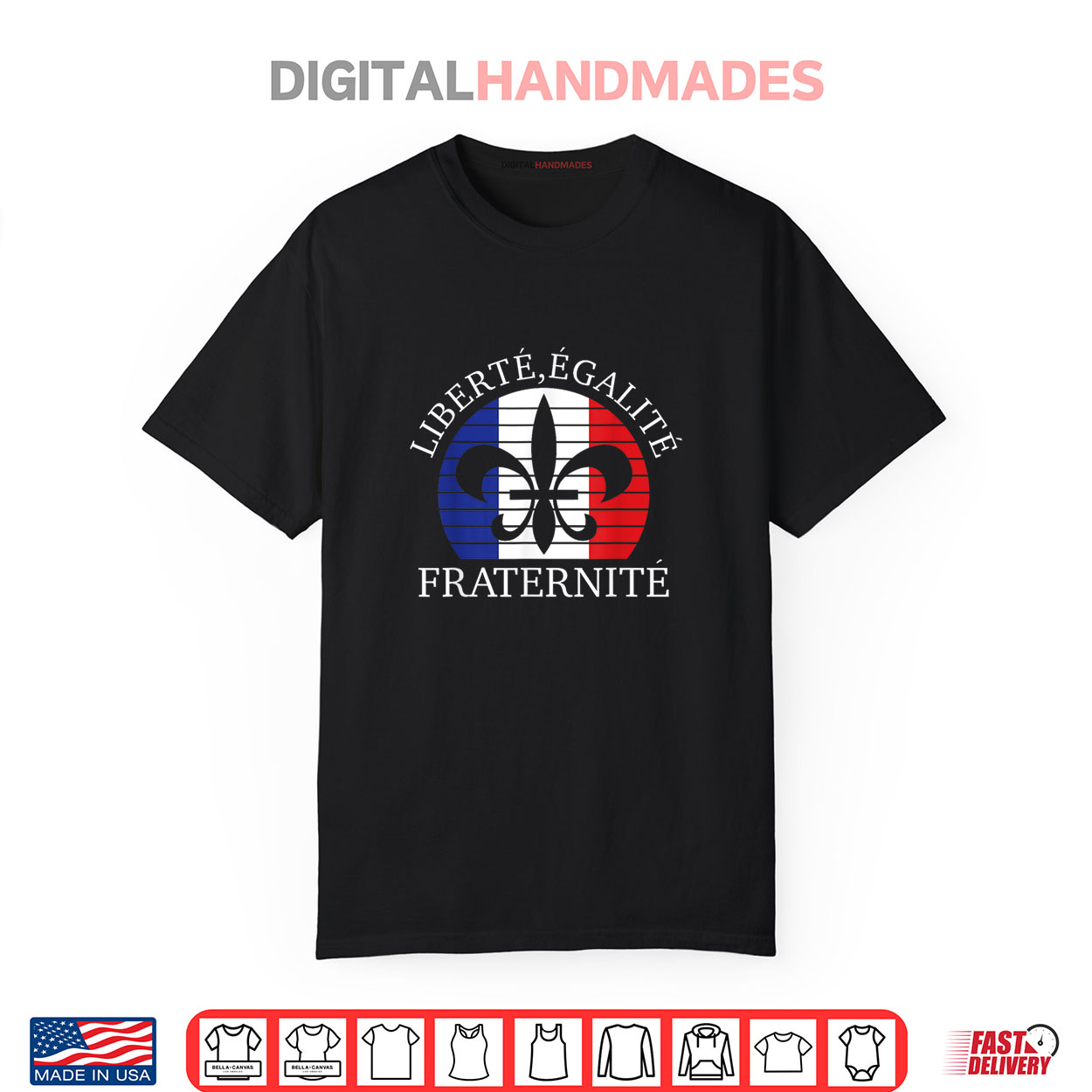 Bastille Day Liberte Egalite Fraternite France French Flag Shirt