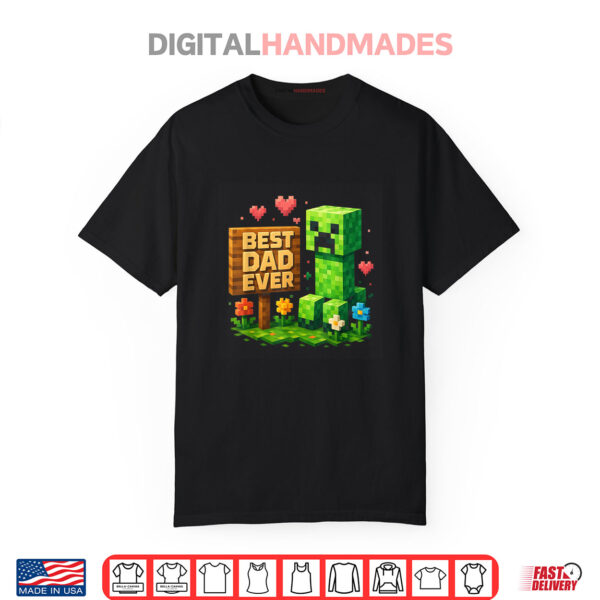 Best Dad Ever Father’s Day Video Game Pixel Shirt
