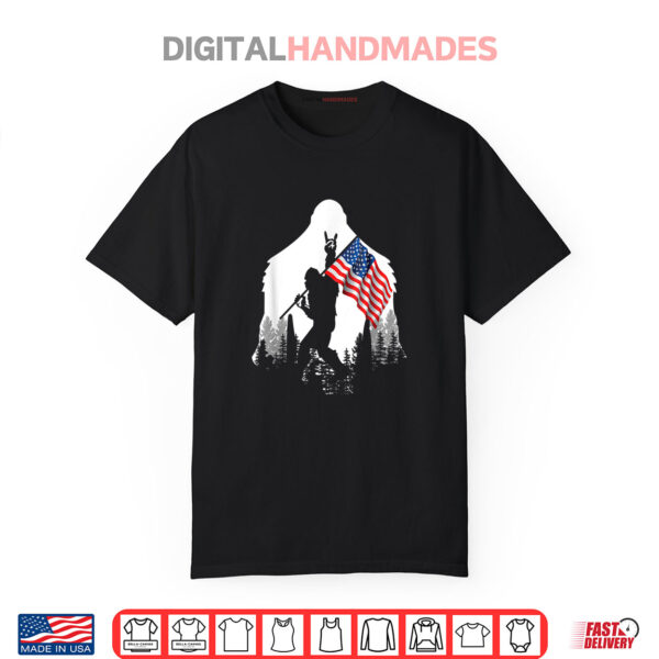 Bigfoot 4th of July Shirt Gift Shirt