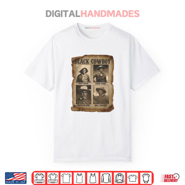 Black Cowboy Western Rodeo Melanin Black History Texas Shirt