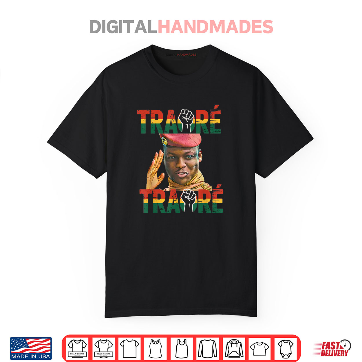 Burkina Faso Ibrahim Traoré _ Thomas Sankara Shirt Burkina Faso Ibrahim Traoré _ Thomas Sankara Shirt