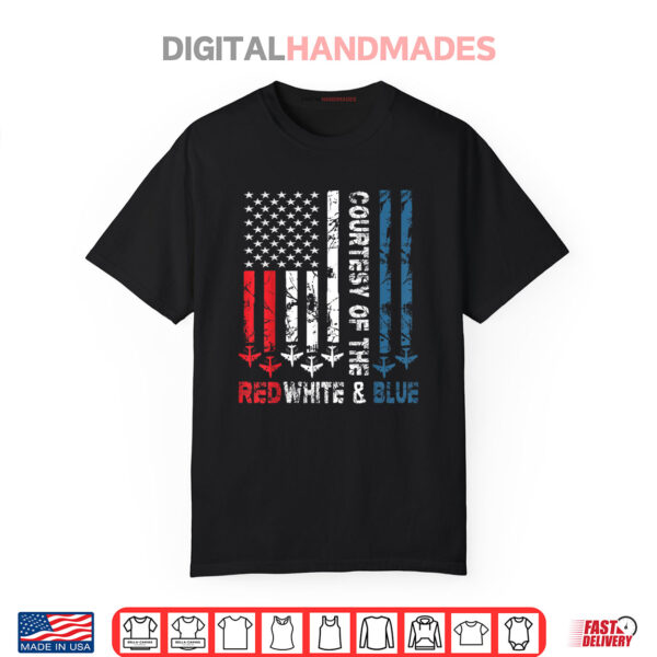 Courtesy Of The Red White And Blue Vintage America US Flag Shirt