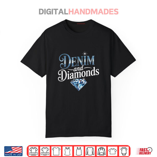 Denim And Diamonds Stylish Denim Jeans Shirt
