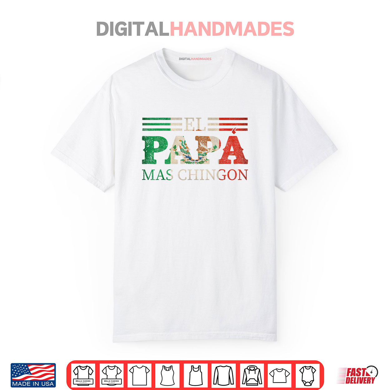 El Papa Mas Chingon Funny Mexican Father’s Day Shirt El Papa Mas Chingon Funny Mexican Father’s Day Shirt