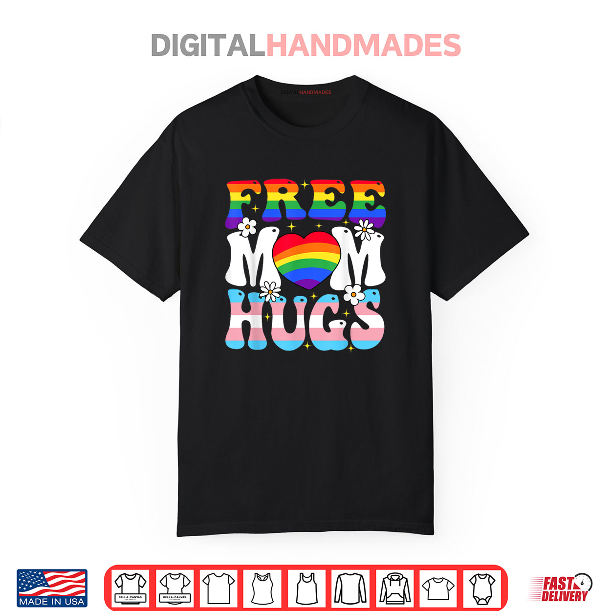 Free Mom Hug Transgender Lesbian Gay LGBT Pride Rainbow Flag Shirt Free Mom Hug Transgender Lesbian Gay LGBT Pride Rainbow Flag Shirt