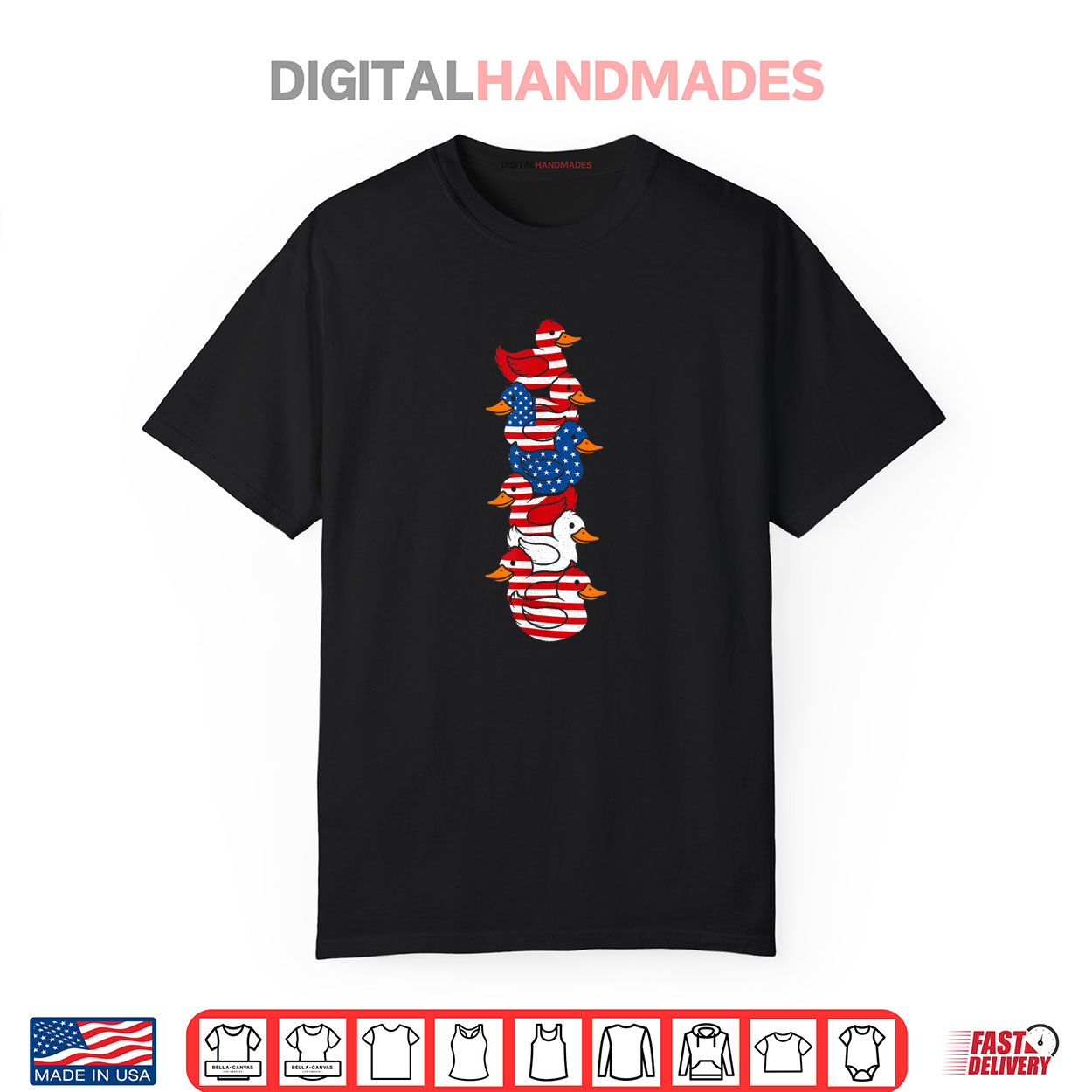 Funny Duck American USA Flag Memorial Day 4th of July Shirt Funny Duck American USA Flag Memorial Day 4th of July Shirt
