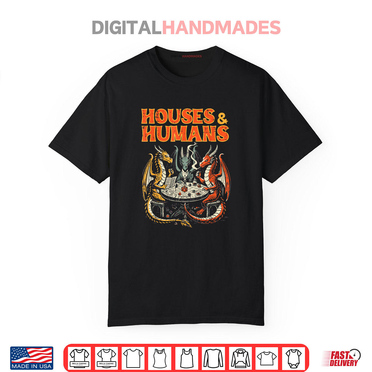 Gaming Houses Humans Funny Rpg Parody Gamer Shirt Gaming Houses Humans Funny Rpg Parody Gamer Shirt