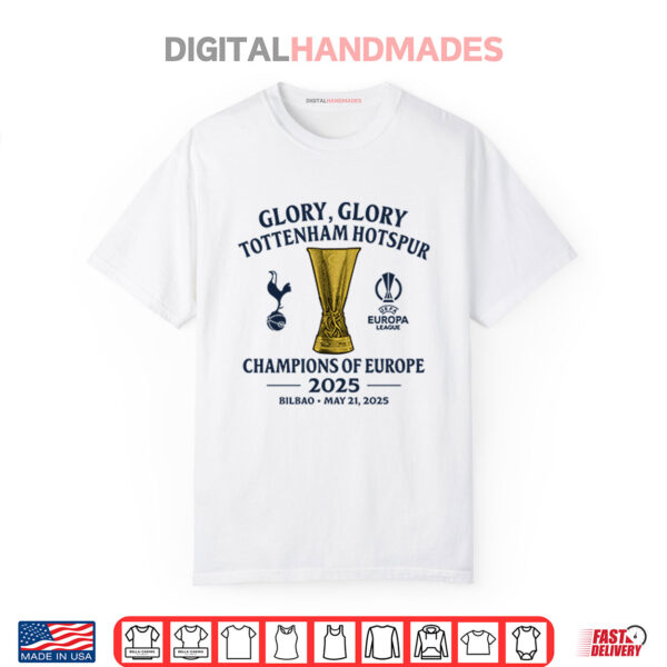 Glory Glory Tottenham Hotspur Champions Of Europe 2025 Shirt