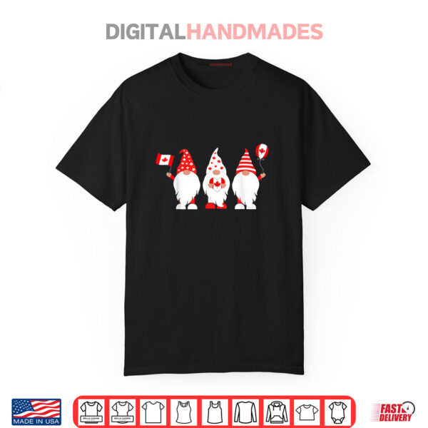 Gnomies Canada Maple Leaf Canadian Flag Canada Day Gnomes Shirt