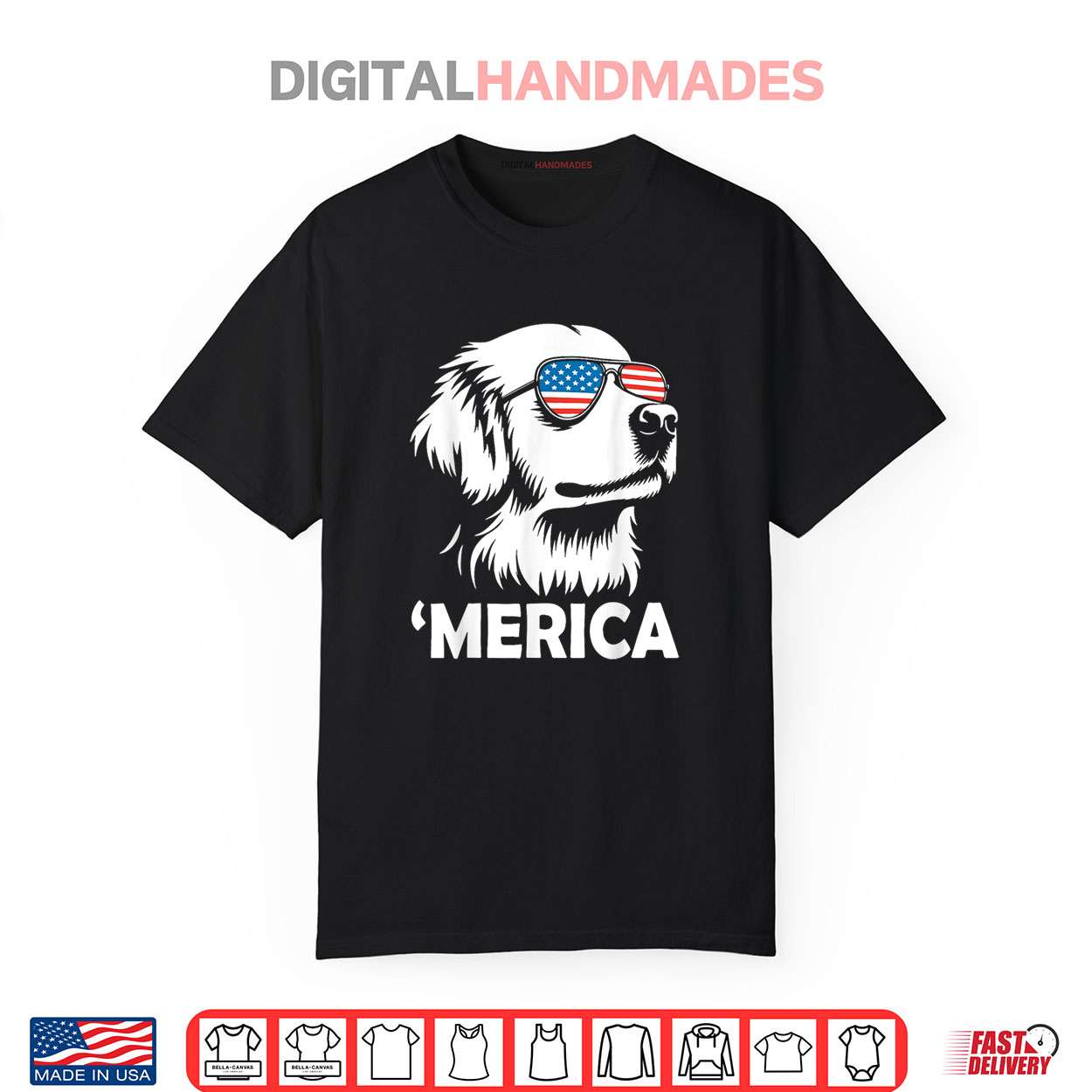 Golden Retriever 4th Of July Merica Shirt Golden Retriever 4th Of July Merica Shirt