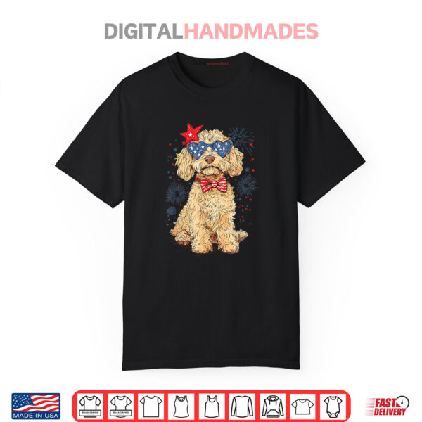 Goldendoodle 4th of July Patriotic Golden Doodle Dog Shirt