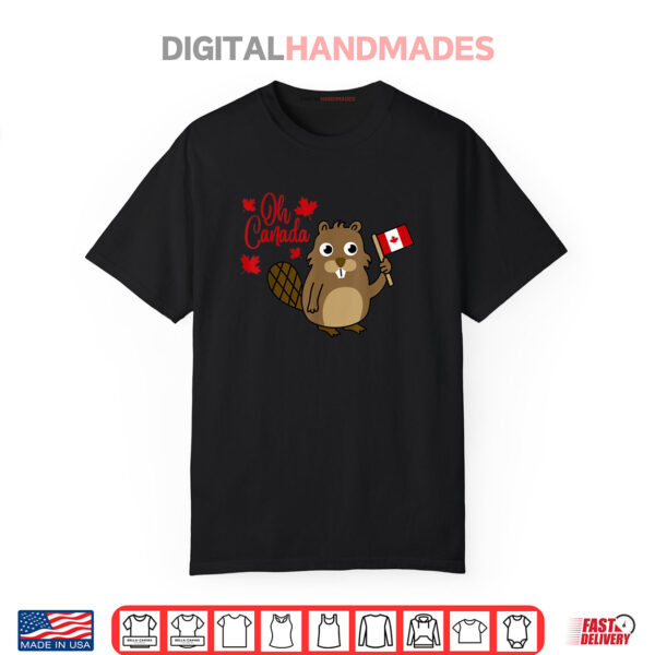 Happy Canada Day Shirt Funny Canadian Groundhog Flag Gift Shirt