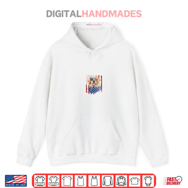 American Flag Golden Retriever USA Retro 4th Of July Shirt 2 Hoodie American Flag Golden Retriever USA Retro 4th Of July Shirt