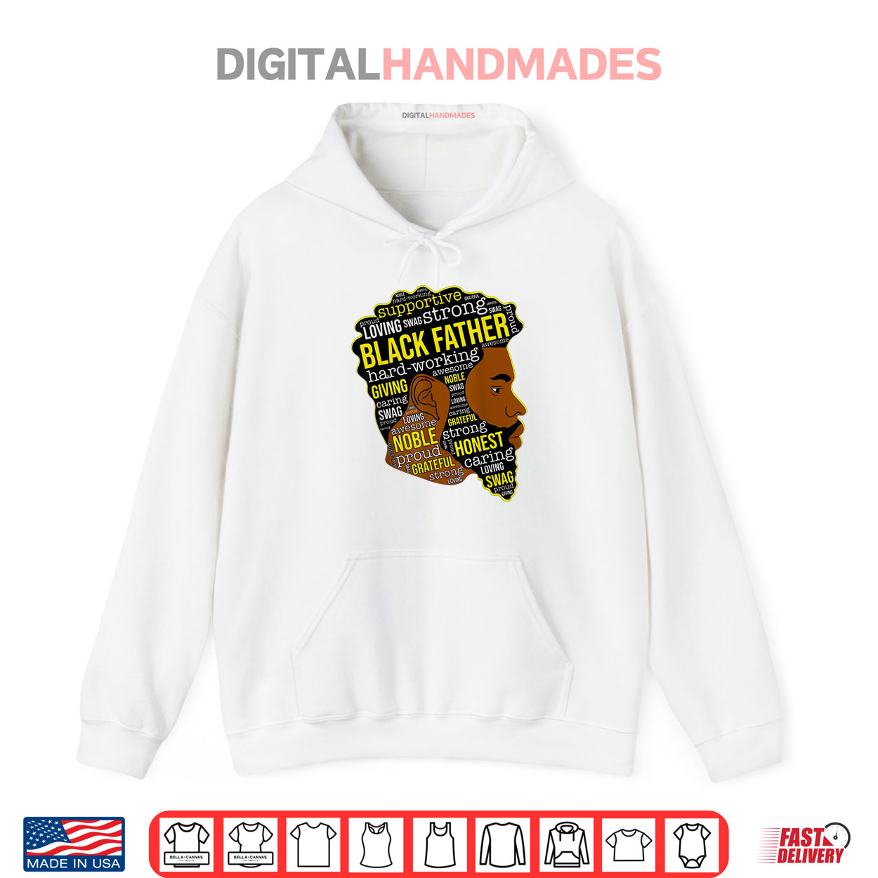 Black Man Father’s Day Afro Dad Black Daddy African American Shirt Black Man Father’s Day Afro Dad Black Daddy African American Shirt