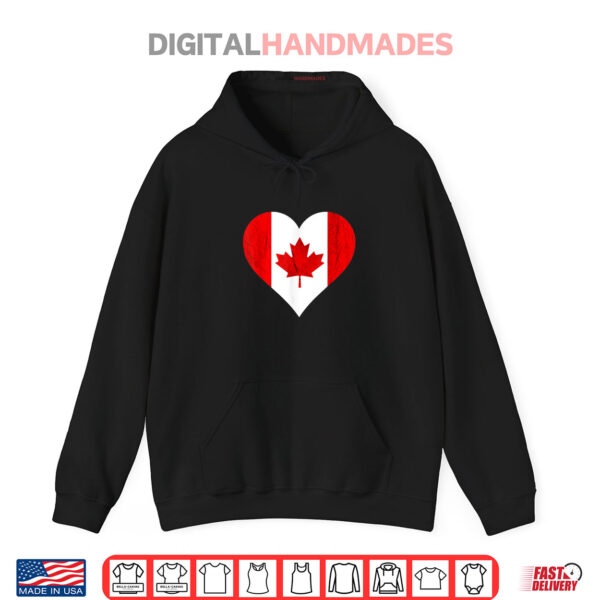 Canada Heart Canadian Flag Maple Leaf Canadian Roots Shirt 2 Hoodie Canada Heart Canadian Flag Maple Leaf Canadian Roots Shirt