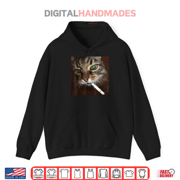 Cat Meme Cat Smoking Cigarette Shirt 2 Hoodie Cat Meme Cat Smoking Cigarette Shirt