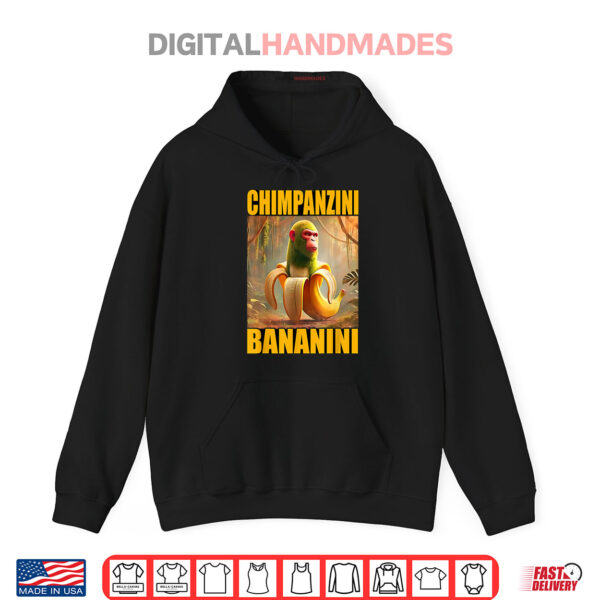 Hoodie Chimpanzini Bananini Italian Brainrot Meme Shirt