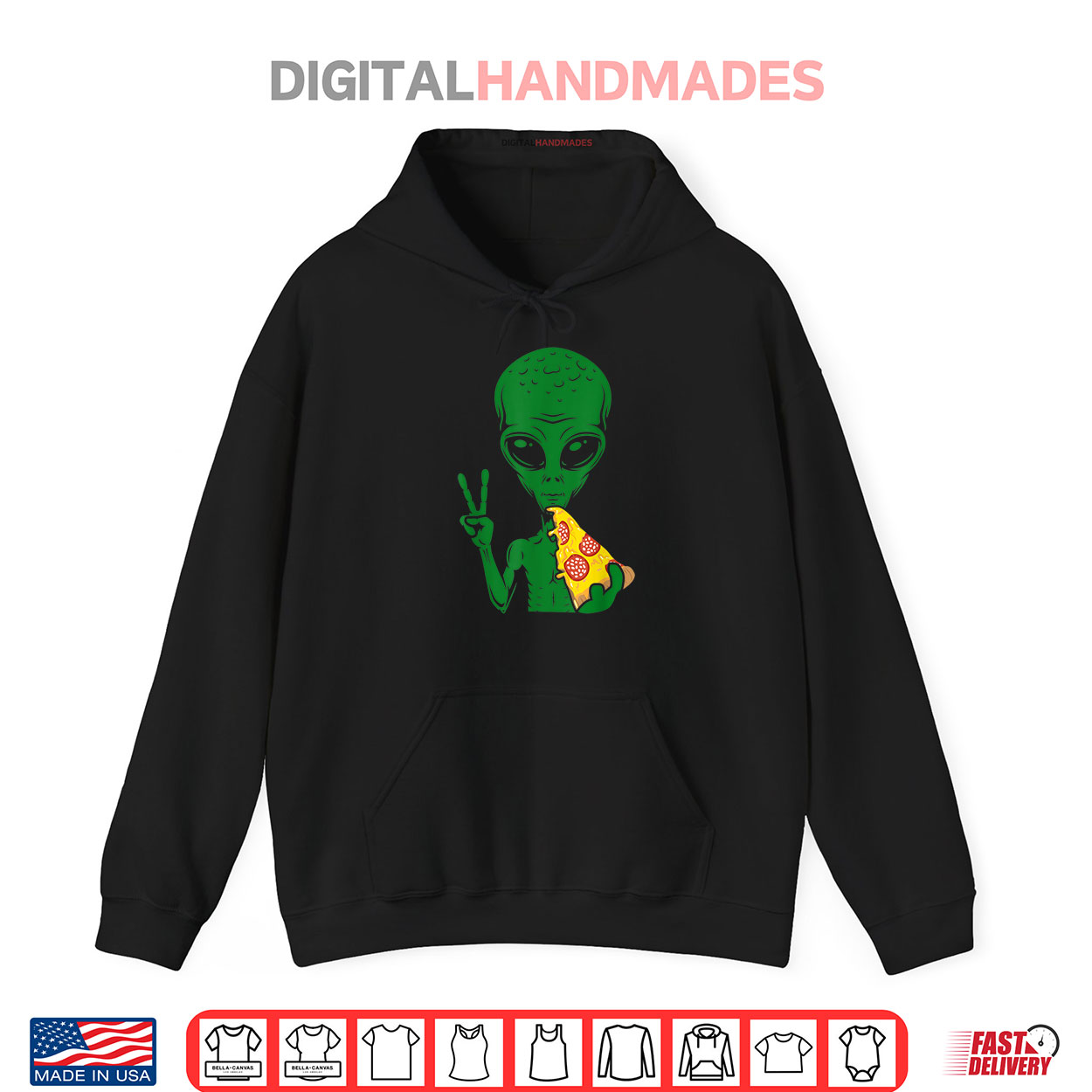 Funny Alien Head Eating Pizza UFO Extraterrestrial Shirt Funny Alien Head Eating Pizza UFO Extraterrestrial Shirt
