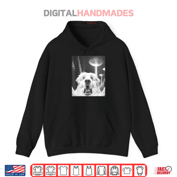 Funny Great Pyrenees Alien UFO Taking a Selfie Dog Mom Dad Shirt 2 Hoodie Funny Great Pyrenees Alien UFO Taking a Selfie Dog Mom Dad Shirt