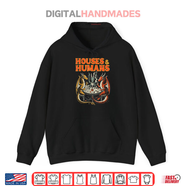 Gaming Houses Humans Funny Rpg Parody Gamer Shirt 2 Hoodie Gaming Houses Humans Funny Rpg Parody Gamer Shirt