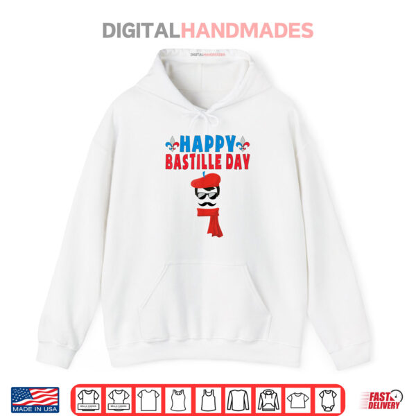 Hoodie Happy Bastille Day 14 Juillet 14th July Funny French Flag Shirt