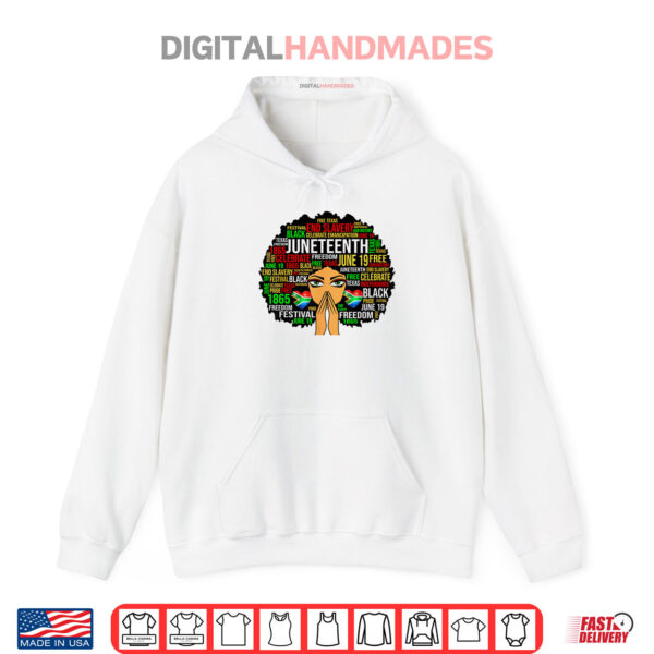 Hoodie Juneteenth Sista Black Girl Magic African American Queen Shirt