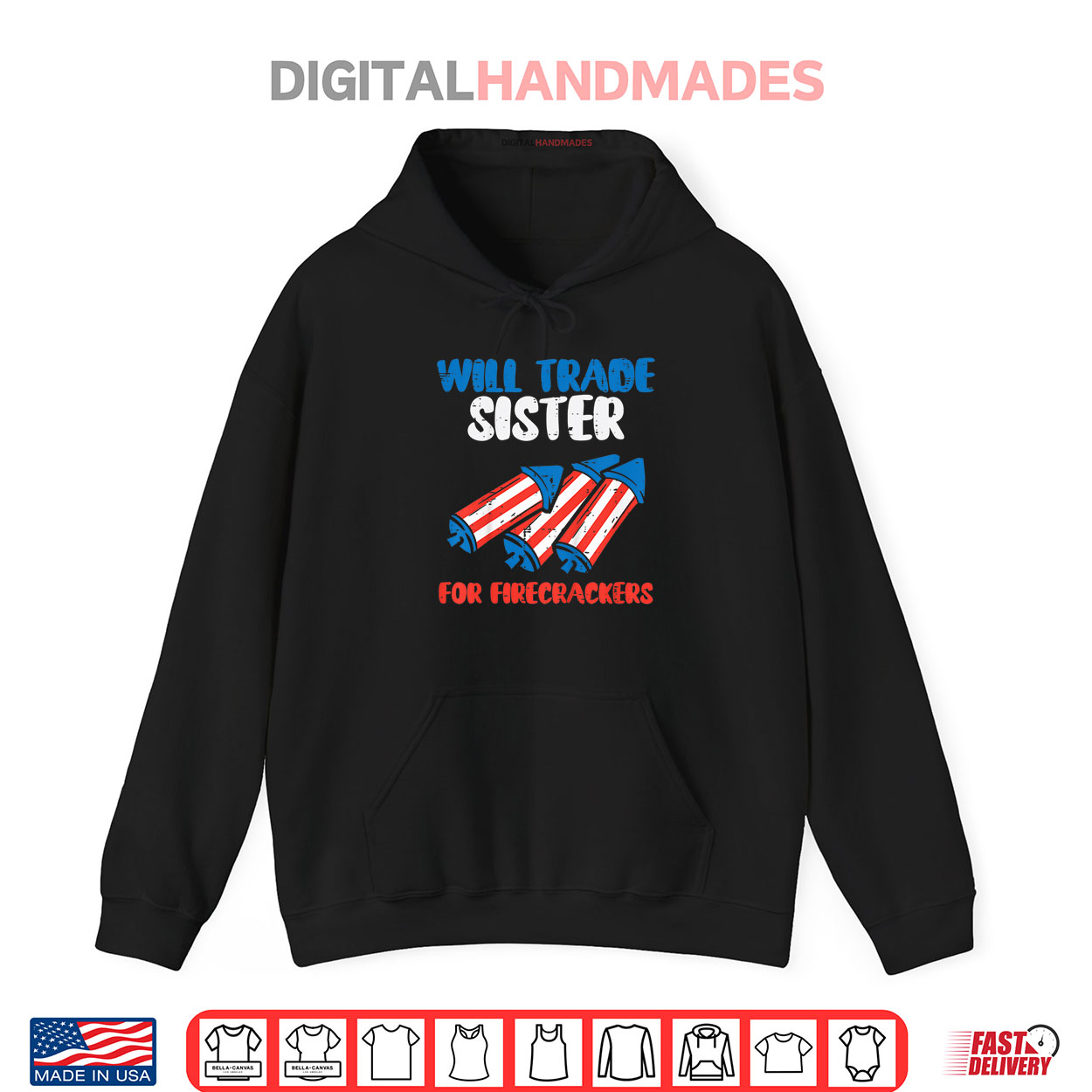 Kids Trade Sister For Firecrackers Funny Boys 4th Of July Kids Shirt Kids Trade Sister For Firecrackers Funny Boys 4th Of July Kids Shirt