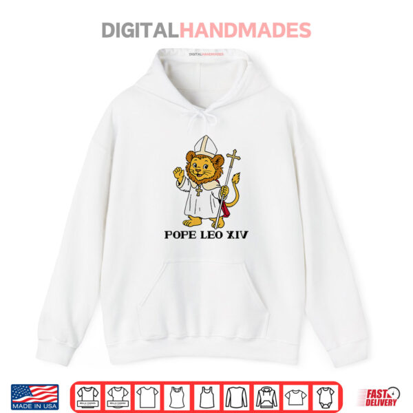 Hoodie Pope Leo XIV Lion Shirt