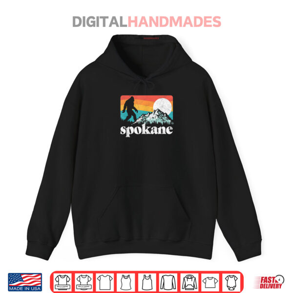 Spokane Washington Bigfoot Mountains Shirt 2 Hoodie Spokane Washington Bigfoot Mountains Shirt
