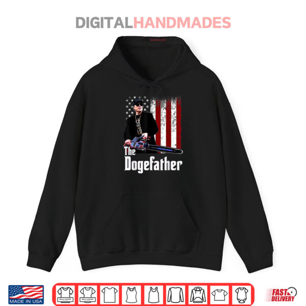 The Dogefather with Chainsaw USA Flag Shirt 2 Hoodie The Dogefather with Chainsaw USA Flag Shirt