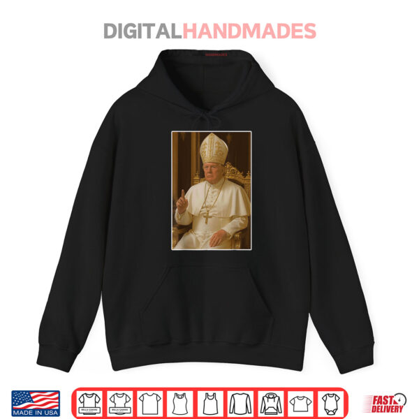 Hoodie Trump as Vatican Church Pope Trump Funny Vatican Christian Shirt