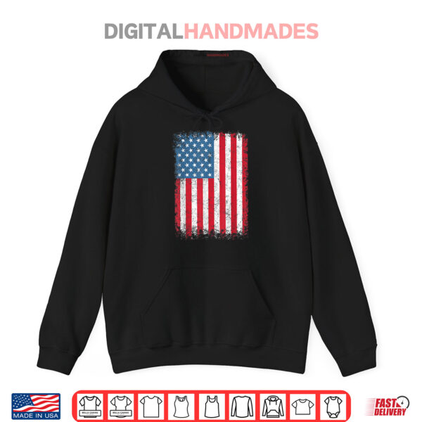 Hoodie USA Flag American Flag United States of America 4th of July Shirt