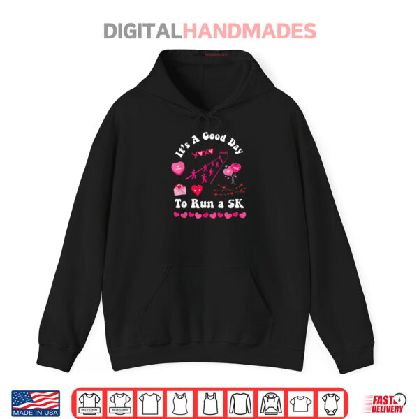 Hoodie Valentines Day 5K Running Runner Cute Long Distance Run Shirt