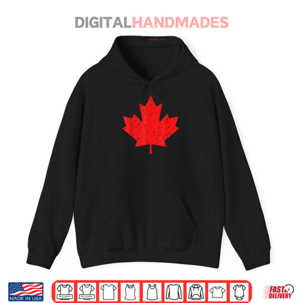Vintage Retro Canadian Maple Leaf Red Maple Leaf Canada Day Shirt 2 Hoodie Vintage Retro Canadian Maple Leaf Red Maple Leaf Canada Day Shirt